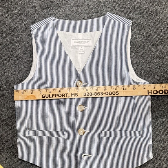 Gymboree Boys Special Occasion Size 7  Four Piece Seersucker Set - Picture 13 of 16